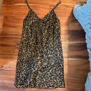 🐆 ZARA‎ Leopard Print Slip Dress